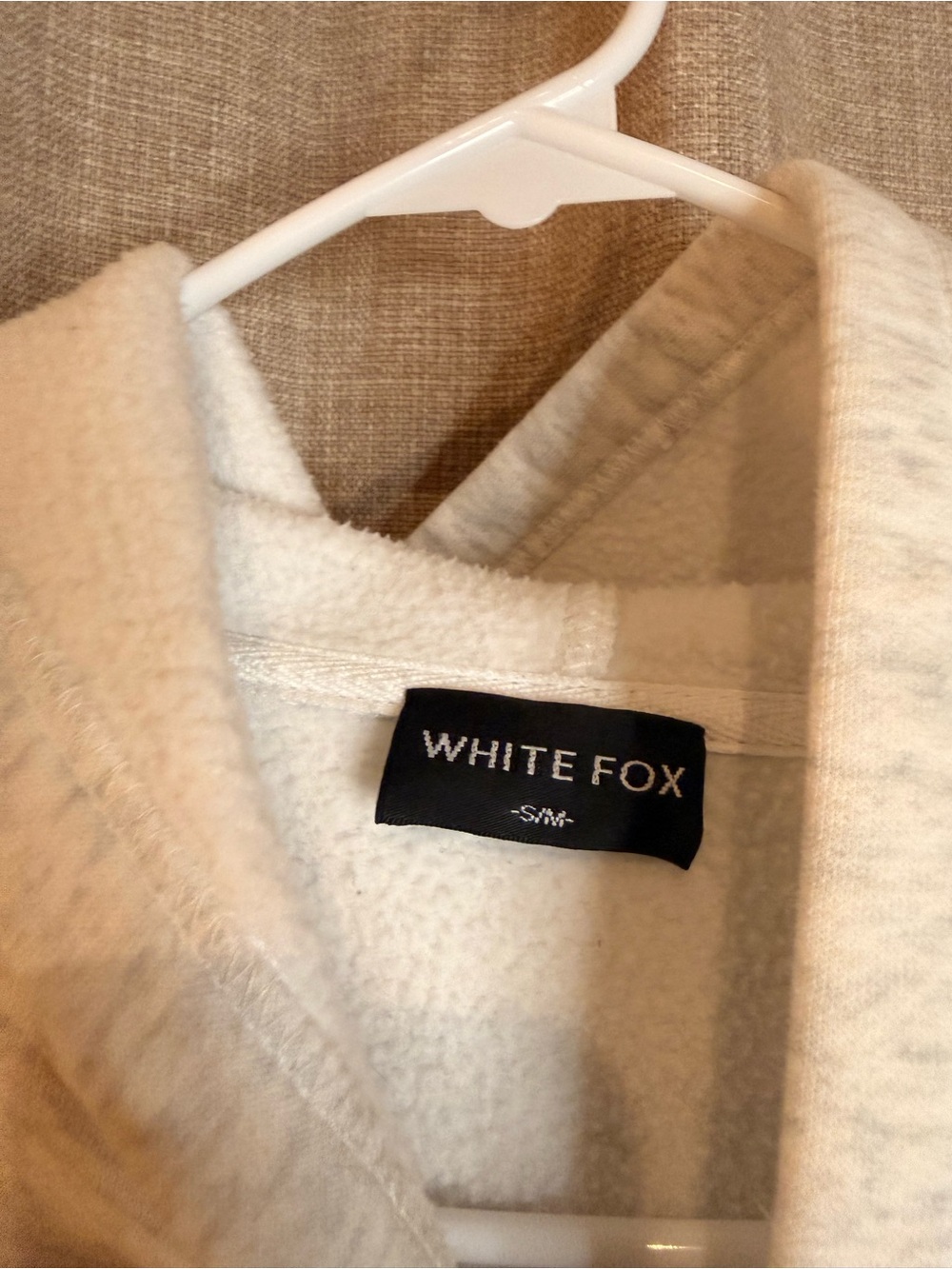 White Fox Boutique Vol. 3 Oversized Hoodie Heather Grey Blue S/M - Picture 7 of 7